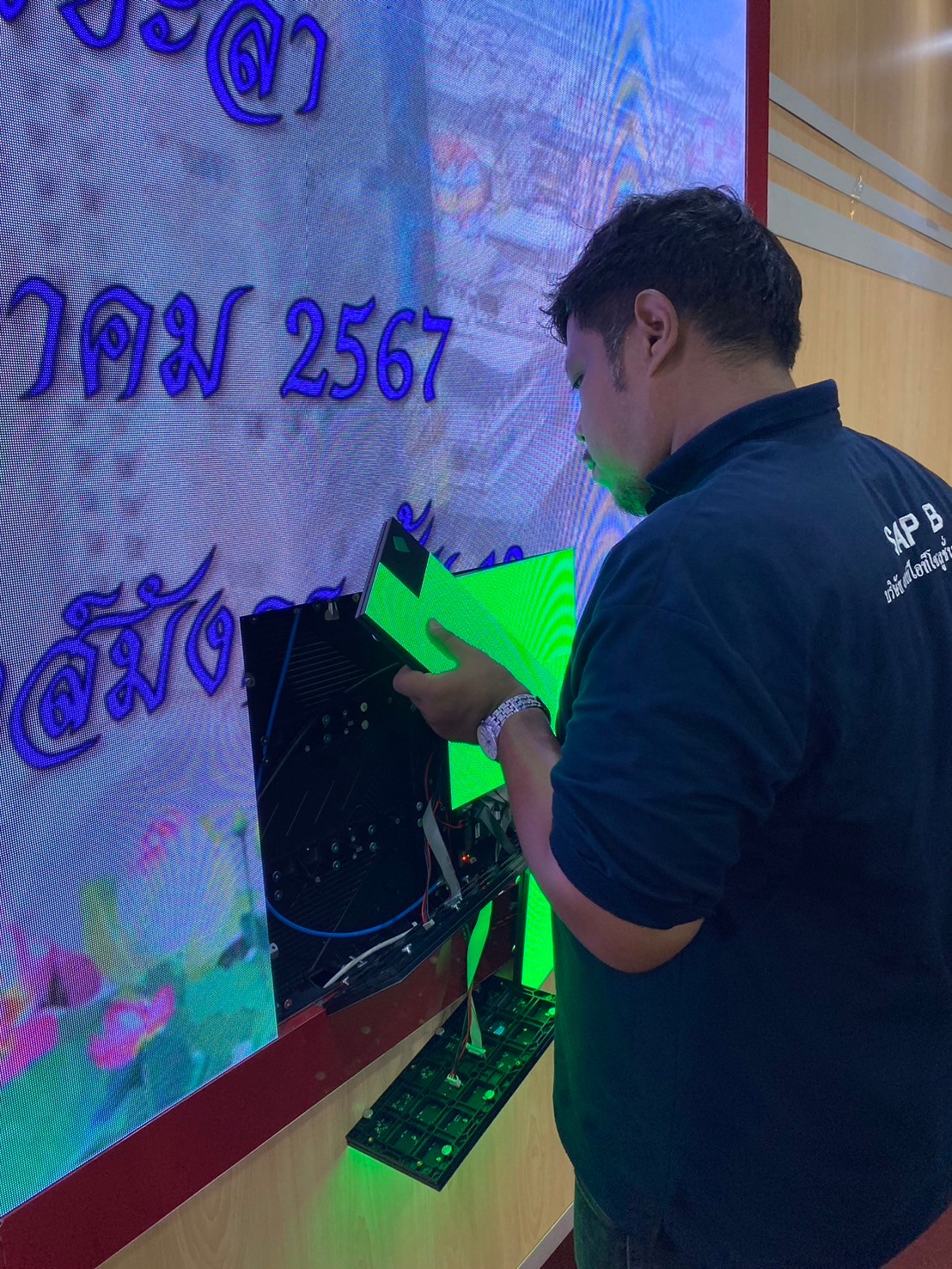 ทำการติดตั้งโมโมดูลที่ได้รับการซ่อมแซมแล้วกลับคืนตำแหน่งเดิม 